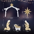 thumbnail image 6 of EasingRoom 6Ft  Light-Up Holiday Decoration for Christmas Outdoor Lighted Nativity Scene, 6 of 8