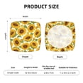 thumbnail image 6 of Lsque Sunflowers Printed Square Couch Cushion Covers, Floral Sofa Cushion Covers Replacement, Stretch Couch Covers for Couch-16.9in, 6 of 9