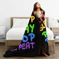 thumbnail image 5 of Throw Blanket Sleep Poop Words For Couch-Ultra-Soft Micro Fleece Sofa Bed Camping Travel Blanket For Kid Baby Boys Girls Adults 80"X60", 5 of 8
