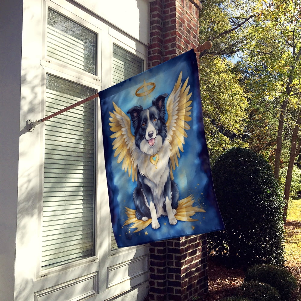 Border Collie My Angel House Flag 28 in x 40 in