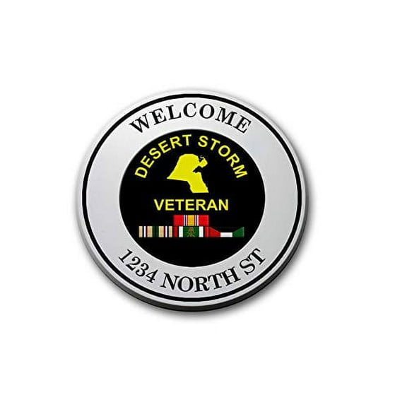 Curb-N-Sign Desert Storm Veteran House Plaque