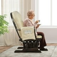 thumbnail image 5 of DORTALA Baby Glider Rocker with Ottoman, Multi-Position Glider with Cleanable Upholstered, Smooth Rocking Motion, Nursery Glider & Ottoman Sets for Nursing Baby, Reading, Beige, 5 of 9