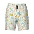 thumbnail image 4 of Lsque Mens Swim Trunks Funny Chicken Pattern - Bathing Suit Compression Liner - Beach Swim Shorts Swimwear - (S-3XL) - Stretch Quick Dry -Medium, 4 of 9
