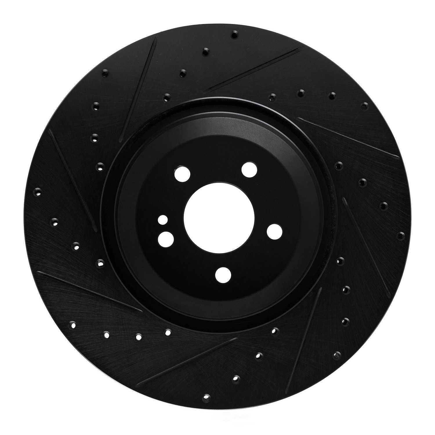 Dynamic Friction Company 633-63166R DFC Brake Rotor - Drilled And Slotted - Black