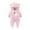 Pink, variant on Generic Newborn Infant Baby Boys Girls Winter Snowsuits Footies Warm Thick Outerwear Clothes Hoodie Jumpsuit Baby Jumpsuit Outfit Hoody Coat Winter Infant Rompers Toddler Bodysuit Outwear