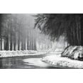 thumbnail image 2 of Podt, Martin 18x13 White Modern Wood Framed Museum Art Print Titled - Winter River, 2 of 4