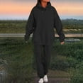 thumbnail image 2 of Turilly Women Sweatsuits 2 Piece Athletic Outfits Hooded Sweatshirt Sweatpant Tracksuit Fall Winter Comfy Hoodie Tops Baggy Sweatpants Sweat Sets, 2 of 6
