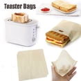 thumbnail image 1 of Liquidation! 5 Pcs Sacs de Grille-Pain Réutilisables pour Fromage Grillé Sandwich Antiadhésifs Khaki, 1 of 4