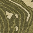 thumbnail image 5 of HomeRoots 601294 9 x 12 ft. Olive Green & Beige Abstract Washable Indoor & Outdoor Rectangle Area Rug, 5 of 5