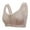 Light Gray, variant on Purple Bra Women's Front Zip Sports Bra No Underwire Comfortable Bralette Wide Straps Seamless Support For Yoga Gym Running nylon