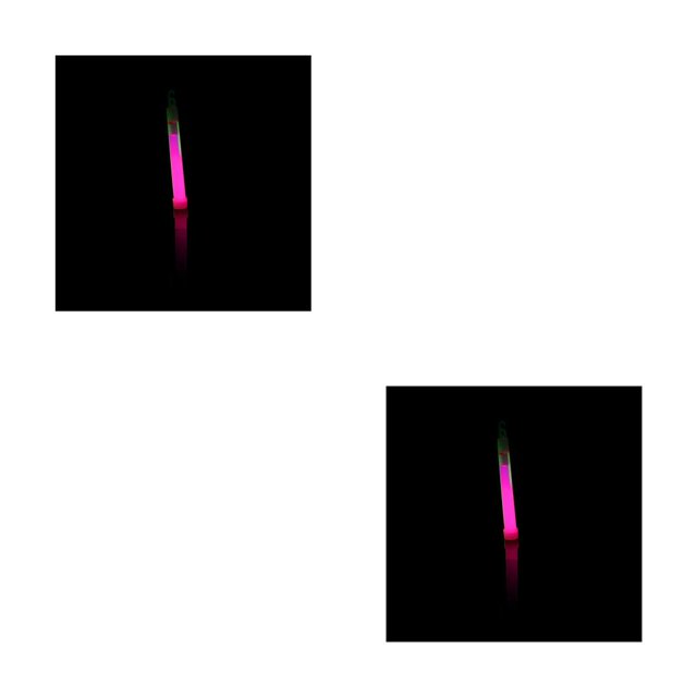 Soidarity Glow Stick portátil colorido camping senderismo mochilero puesta en escena de emergencia palos luminosos con percha rosa Rosado 2Conjunto