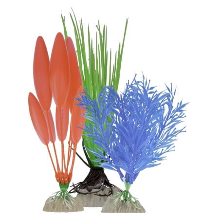 (2 Pack) GloFish Multipack Plastic Plants for Aquariums,