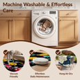 thumbnail image 5 of Design&I 3'x5' Ultra Soft Throw Mat, Record Retro Vinyl Turntable Paint Splatter Music Note Flowing None Fluffy Washable Easy Care Indoor rug for Bedside Hallway, 5 of 7