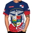 thumbnail image 5 of Custom Panama Shirts for Men 3D Panama Coat of Arms Shirts Panamanian Flag Pride Shirts Panama Hombres Camisa Men Women (Hoodie, 5XL), 5 of 10