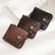thumbnail image 4 of Methold Cartera horizontal cero con hebilla de cremallera de moda, cartera corta para hombre de gran capacidad, fácil de llevar Accesorios de disfraces D5993 Marrón oscuro, 4 of 6