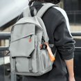 thumbnail image 2 of Mochila Oxford impermeable para hombre, sencilla, sólida, urbana, ligera, para portátil, para la escuela, 2 of 5