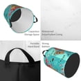 thumbnail image 4 of PAYOHTO Foldable Laundry Room Hamper Bucket Waterproof Bathroom Basket for College Student Living Room Storage Pillows Blankets Cartoon Map of Asia, 4 of 8