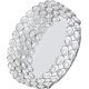 thumbnail image 5 of Bandeja de tocador Bandeja de maquillaje cosmético Bandeja de exhibición redonda de 8 pulgadas Estructura soldada de metal Bandeja decorativa adornada para alimentos Perfume Joyería Vino (Pl, 5 of 5