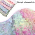 thumbnail image 2 of 3D Butterfly Lace Fabric Gradient Pink Blue Tulle Fabric Rainbow Mesh Fabri, 2 of 9