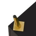 thumbnail image 3 of MDF Plastic Rattan Four - Door Cabinet - Stylish Gold Feet Design - Entryway Decor - Add Modern Touch, 3 of 3