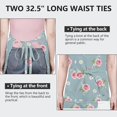 thumbnail image 6 of Pioneer Flower Floral Print Pattern Apron for Women and Men, Cotton Linen Waterproof with Pockets, Adjustable, 33x27 Inch for Kitchen, Gardening, BBQ, Salon, 6 of 6