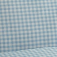 thumbnail image 2 of Laurel & Mayfair Gingham Printed 250tc 100% Cotton Percale Blue 3-Piece Sheet Set, Twin, 2 of 5