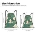 thumbnail image 2 of Xecao Lotus Golden Line Pattern Sports Drawstring Backpack - String Swim Gym Bag with Wet Proof Pocket for Women&Men-Medium, 2 of 6