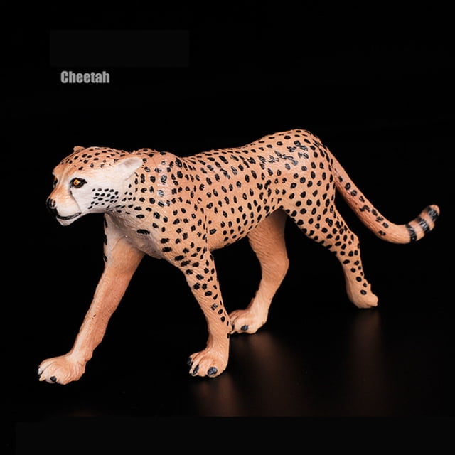 Safari Zoo Animales Figuras Juguetes, Figuras realistas de animales de la selva, Animales de plástico salvajes africanos Juego de aprendizaje educativo para niños pequeños, Niños, Niños caminando Guepardo Sailing Electrónica