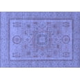 thumbnail image 1 of Ahgly Company Machine Washable Indoor Rectangle Abstract Blue Modern Area Rugs, 7' x 10', 1 of 4
