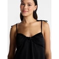 thumbnail image 4 of No Boundaries Knot Front Slip Mini Dress, Women’s XXS-XXL, 4 of 5