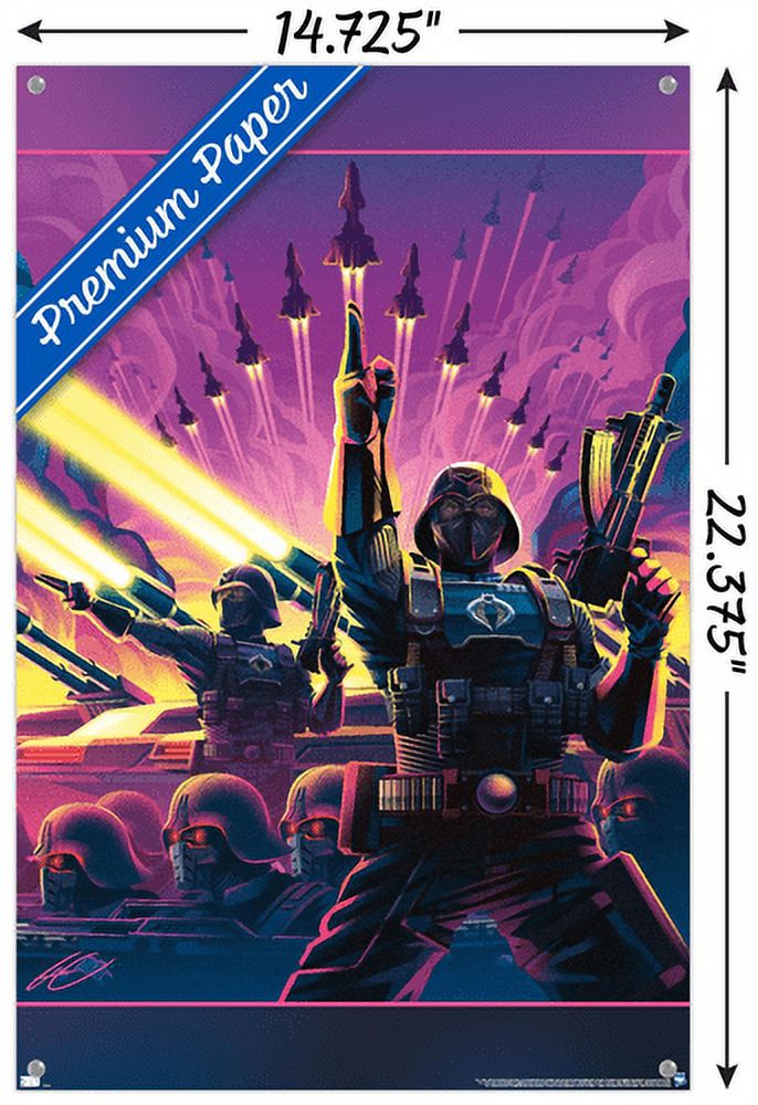 G.I. Joe - Cobra Officer Wall Poster with Pushpins, 14.725" x 22.375"