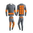 thumbnail image 2 of Dreluolixuan Mens Thermal Underwear Set Soft Long Johns Hunting Gear Base Layer Winter Cold Weather Camping Top and Bottom Sets, 2 of 8