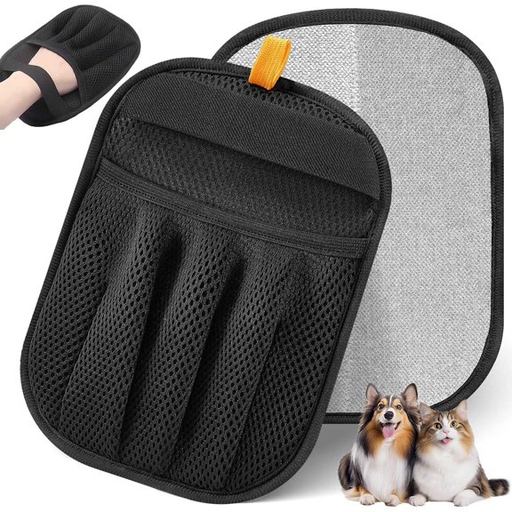 Pet Hair Removal Glove, Five-Finger Electrostatic Pet Hair Gloves for Cats & Dogs, Reusable Pet Hair Remover Tool for Couch, Clothing, Car Seat,Carpet