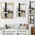 thumbnail image 4 of Designart "Beige And Black Road Abstract" Abstract Collages Floater Framed Wall Art Prints, 4 of 5