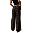 thumbnail image 4 of HKYNLAG Womens Sweatpants Leopard Print High Waisted Drawstring Baggy Pants Comfy Fashion Lounge Trousers with Pockets M, 4 of 4