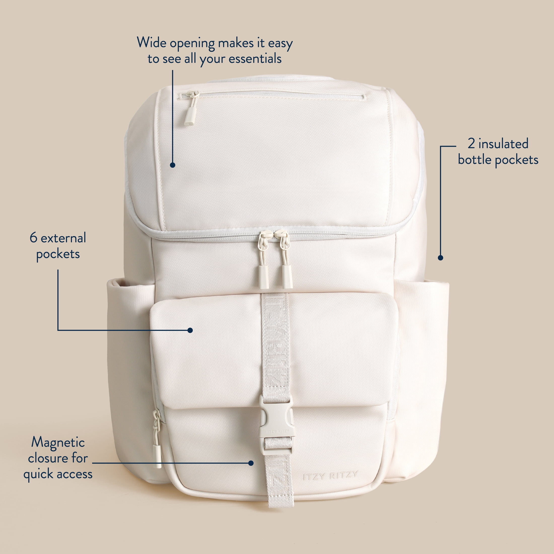 Itzy Ritzy Belong Bucket Backpack™ Cream