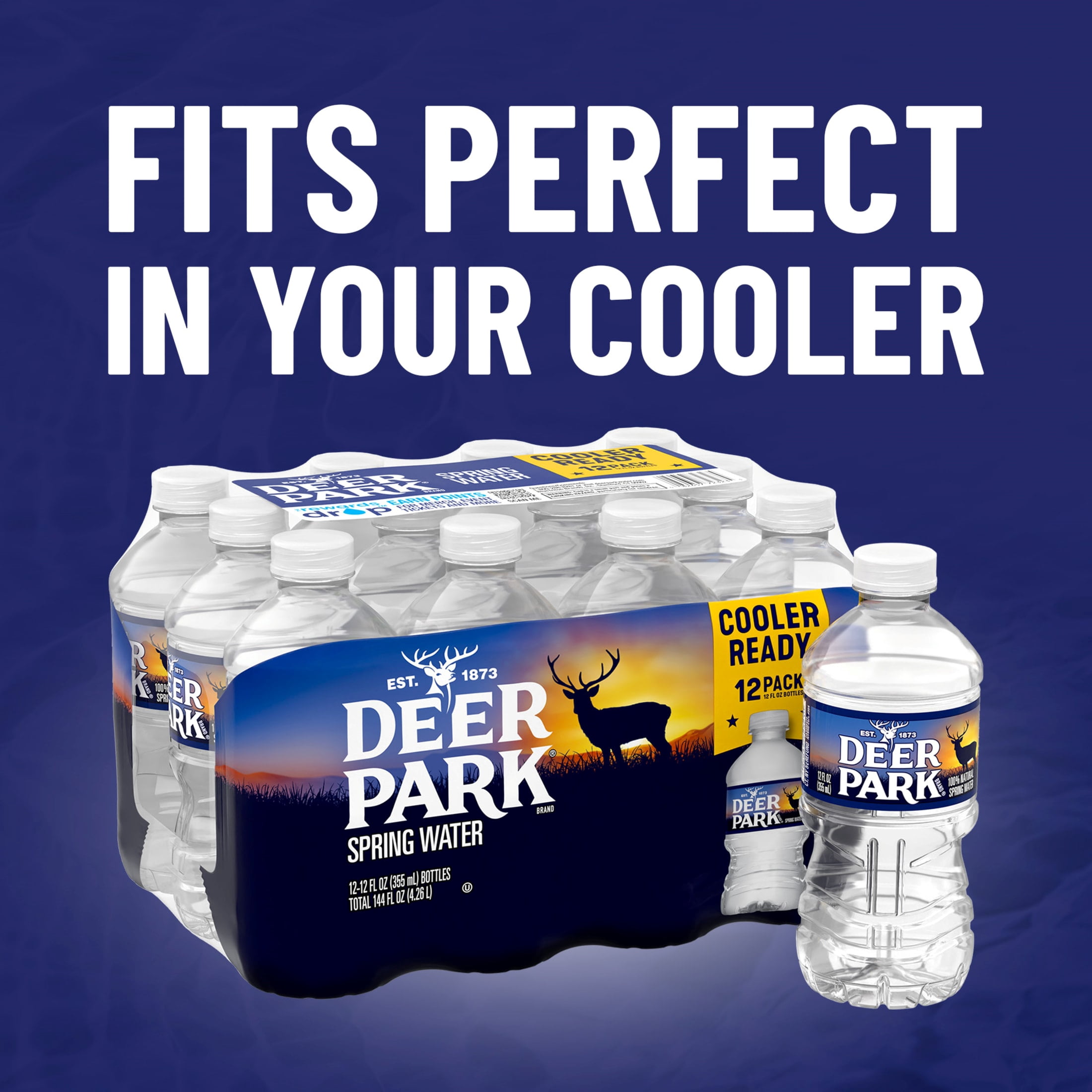 Deer Park Spring Water, 12 fl oz, 12-pack Plastic Bottles