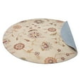 thumbnail image 6 of Rugsotic Carpets Hand Tufted Wool Eco-Friendly Area Rugs - 8'x8', Round, Cream, Modern Contemporary Design, High Pile Handmade Anti Skid Rugs for Living Room, Bed Room (K00708), 6 of 6