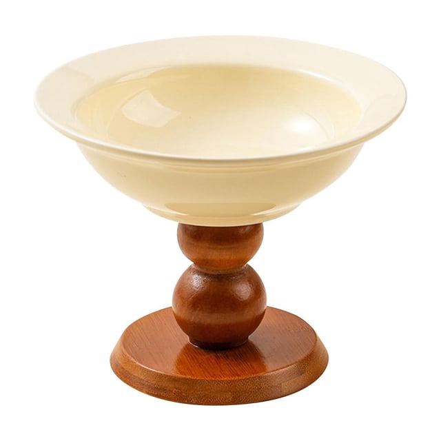 Comedero elevado para gatos, antivómitos, extraíble y antivuelco Beige Marrón