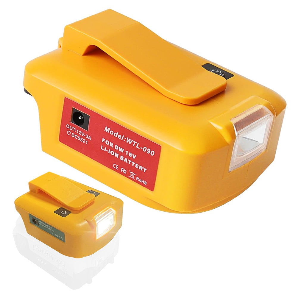 AFQH Power Adapter for DEWALT USB Charger Adapter 18V Batteries Power Bank Adapter