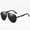 Black frame gray lens, variant on Unisex Polarized Sunglasses for Adults with Alloy Frame and Polaroid Lenses UV Protection Eye Protection Ideal for Outdoor Activities Universal Fit Neutral