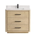 thumbnail image 2 of Vinnova Design Porto 36" Free-standing Single Bath Vanity in Aged Natural Oak, 2 of 15