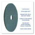 thumbnail image 5 of Boardwalk Heavy-Duty Scrubbing Floor Pads, 18" Diameter, Green, 5/Carton -BWK4018GRE, 5 of 6