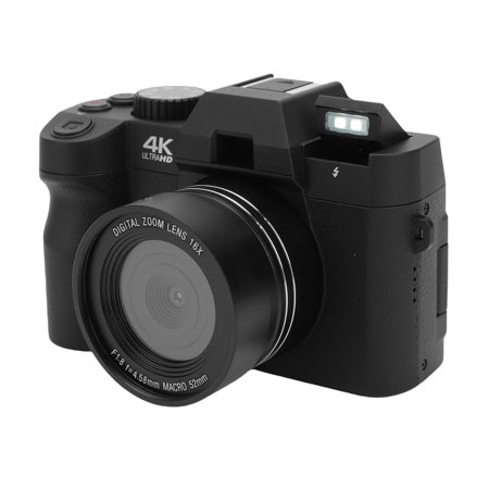 4K 48MP Mirrorless Camera with 16X Zoom 32GB Memory Card Travel Camera for Photography Filming