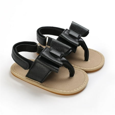 

Hunpta Kids Sandals Prewalker Walking Infant Anti-Slip Sandals Bowknot Toddler Summer Baby Shoes Baby Shoes