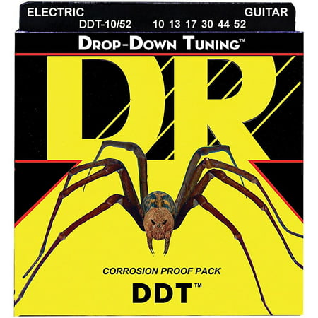 DR Strings Drop Down Tuning Big N' Heavy Electric Guitar Strings (Best Strings For Downtuning)