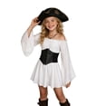 thumbnail image 3 of Sanphen Girls Pirate Costumes 2 Pieces Dress with Belt Set Halloween Party Dress Up, 3 of 9