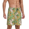 thumbnail image 2 of Wukai Snake And Floral Men’s Short Pajama Pants With Pockets Soft Sleep Pj Shorts for Men-4X-Large, 2 of 6