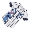 thumbnail image 6 of Disney Ladies Lilo and Stitch Baseball Jersey Shirt, Printed Button Down Shirt White Blue – XL, 6 of 6