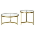 thumbnail image 2 of Evelyn&Zoe Quentin 30" Wide Round Coffee Table in Brass, 2 of 7